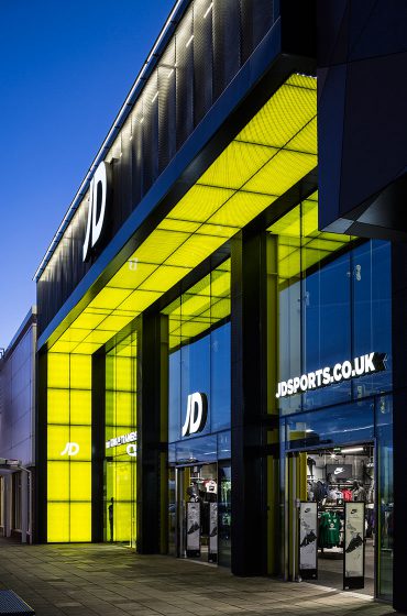 JD Sports – Fort Kinnaird Retail Park - Case Study - Titan Facades